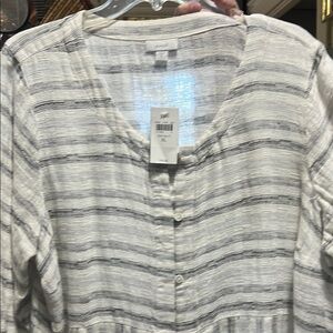 J. Jill Zinc Multi Striped Blouse
